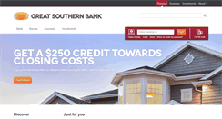 Desktop Screenshot of greatsouthernbank.com